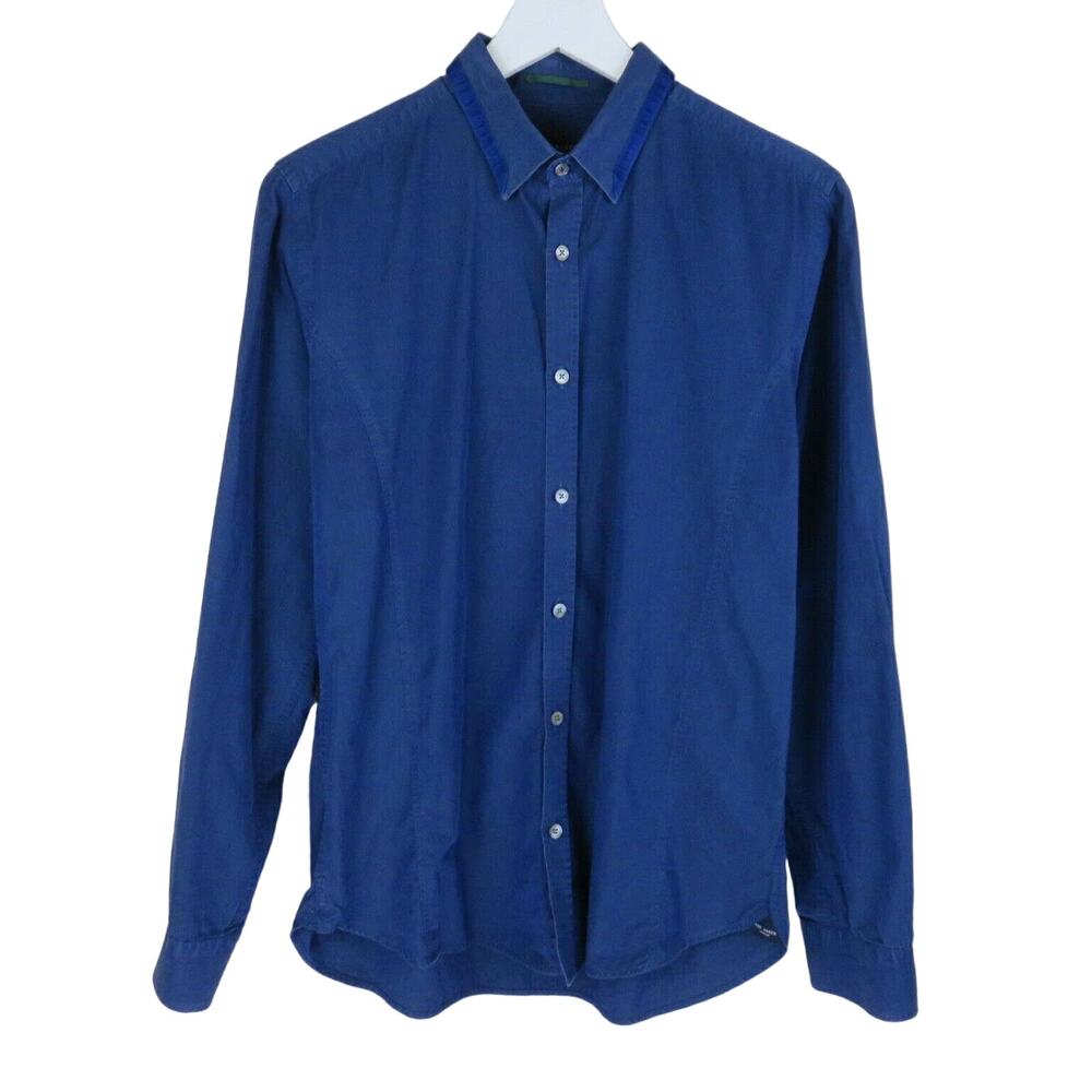 Ted Baker Blue Button Up Dress Shirt - Men's Large